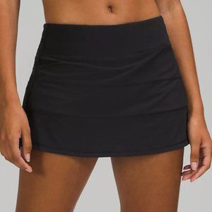 Lululemon Black Pace Rival Mid-Rise Skirt - Size 8